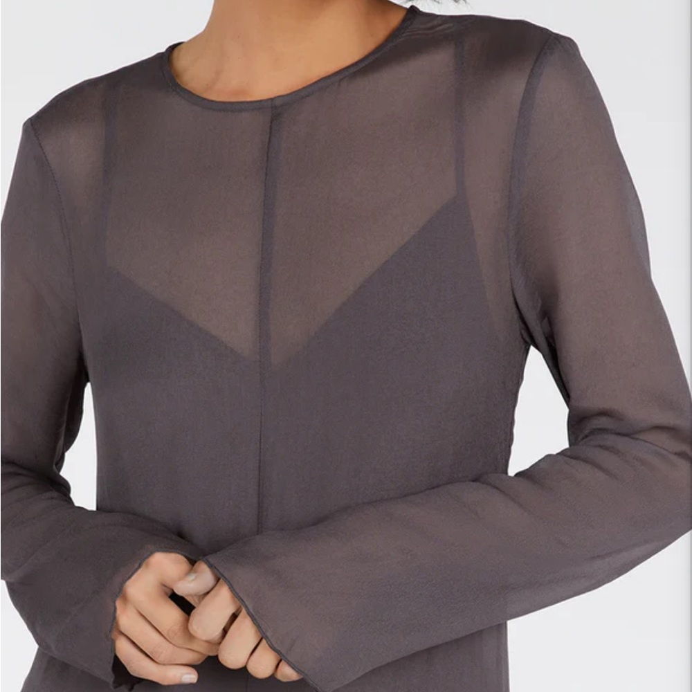 DISSH Mari Eggplant Long Sleeve Dress - 2